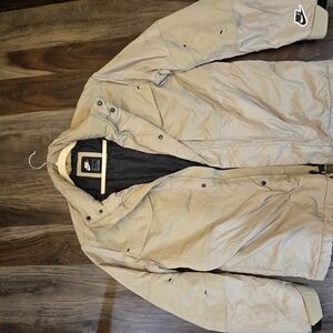 Nike Tan Performance Jacket with Full Zip and Adjustable Cuffs